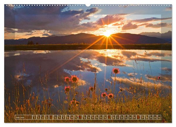 Produktbild: When the sun rises and sets (High Quality Premium Wall Calendar 2026 DIN A2 landscape),CALVENDO 12 Month Wall Calendar
