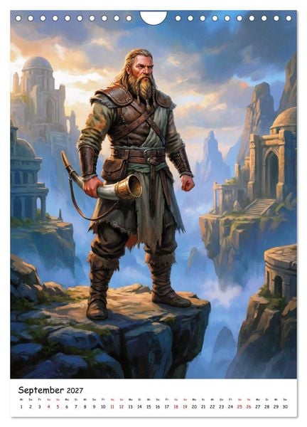 Produktbild: G&ouml;tter der Wikinger &ndash; Ikonen der Nordischen Mythologie (Wandkalender 2027 DIN A4 hoch), CALVENDO Monatskalender