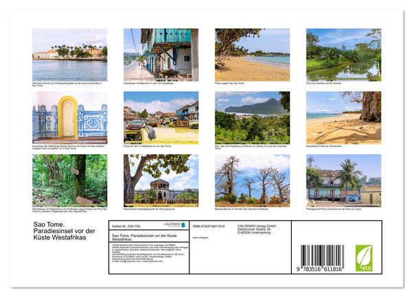 Produktbild: Sao Tome. Paradiesinsel vor der K&uuml;ste Westafrikas (Wandkalender 2026 DIN A4 quer), CALVENDO Monatskalender
