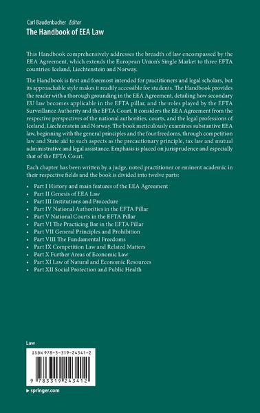 Produktbild: The Handbook of EEA Law