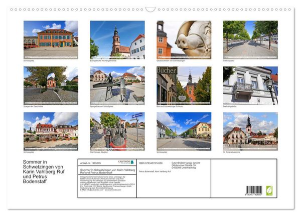 Produktbild: Sommer in Schwetzingen von Karin Vahlberg Ruf und Petrus Bodenstaff (Wandkalender 2026 DIN A2 quer), CALVENDO Monatskalender