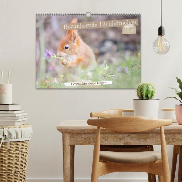 Produktbild: Bezaubernde Eichh&ouml;rnchen (Wandkalender 2026 DIN A3 quer), CALVENDO Monatskalender