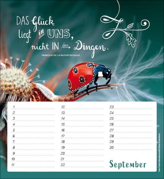Produktbild: Geburtstagskalender Im herzen barfu&szlig;