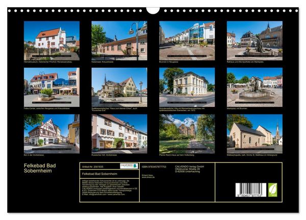 Produktbild: Felkebad Bad Sobernheim (Wandkalender 2026 DIN A3 quer), CALVENDO Monatskalender