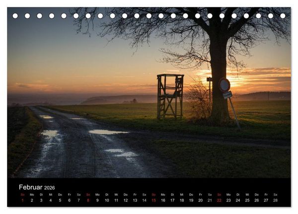Produktbild: Kanzelkalender 2026 (Tischkalender 2026 DIN A5 quer), CALVENDO Monatskalender