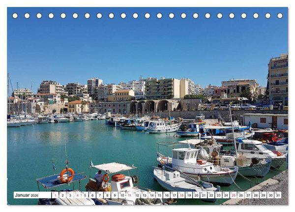 Produktbild: Idyllische H&auml;fen auf Kreta (Tischkalender 2026 DIN A5 quer), CALVENDO Monatskalender