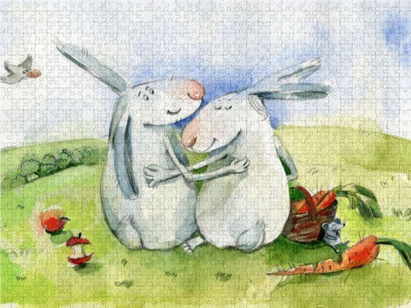 Produktbild: CALVENDO Puzzle Ich hab Dich lieb (wahre Freundschaft, wahre Liebe) | 1000 Teile Lege-Gr&ouml;&szlig;e 64x48cm Foto-Puzzle f&uuml;r gl&uuml;ckliche Stunden