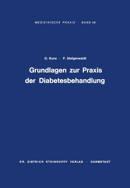 Produktbild: Grundlagen zur Praxis der Diabetesbehandlung