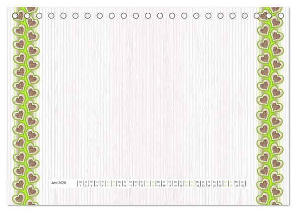 Produktbild: Bastelkalender Nostalgie-Rahmen 2026 (Tischkalender 2026 DIN A5 quer), CALVENDO Monatskalender