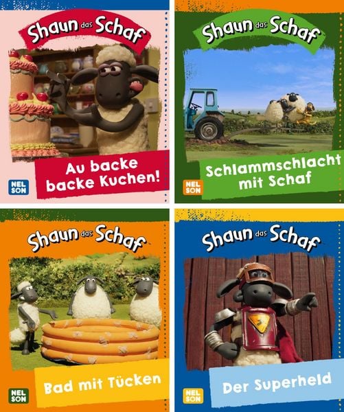 Produktbild: Nelson Mini-B&uuml;cher: 4er Shaun das Schaf 1-4