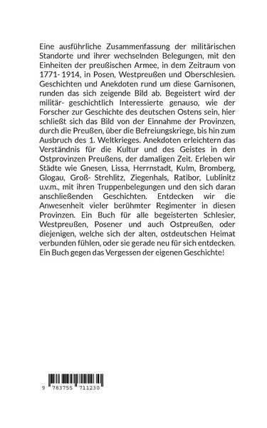 Produktbild: Die Standorte des preu&szlig;ischen Milit&auml;rs in Posen, Westpreu&szlig;en und Oberschlesien 1771-1914