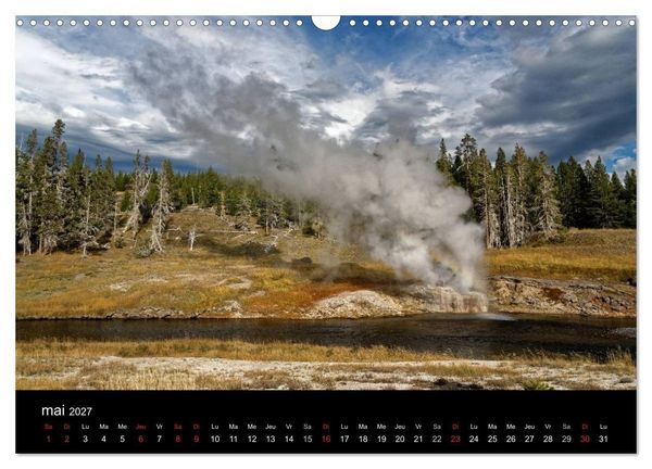 Produktbild: Yellowstone Un grand parc am&eacute;ricain (Calendrier mural 2027 DIN A3 vertical), CALVENDO calendrier mensuel