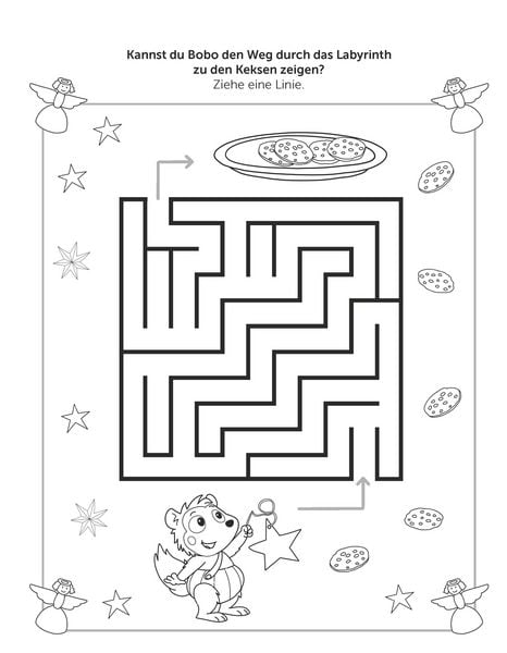 Produktbild: Bobo Siebenschl&auml;fer R&auml;tsel-Mal-Spa&szlig; Weihnachten. F&uuml;r Kinder ab 3 Jahren