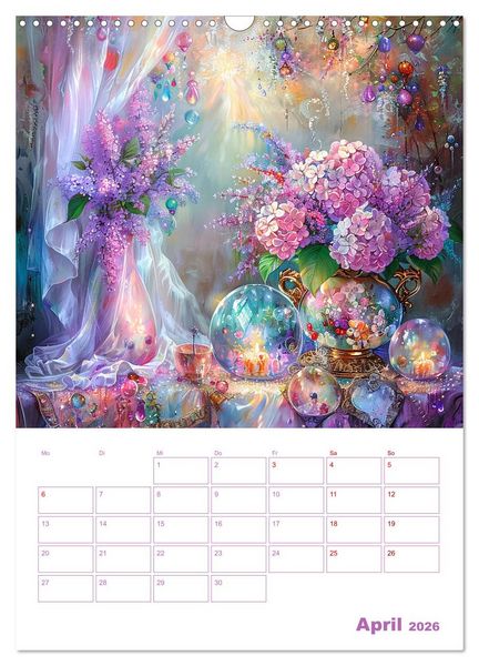 Produktbild: Blumenglanz (Wandkalender 2026 DIN A3 hoch), CALVENDO Monatskalender