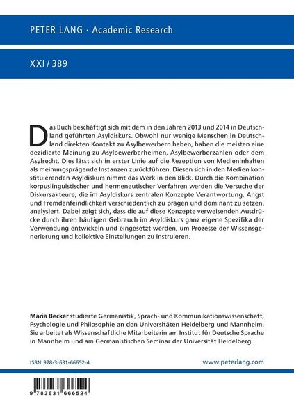 Produktbild: Der Asyldiskurs in Deutschland