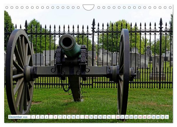 Produktbild: Gettysburg Military Park (Wandkalender 2026 DIN A4 quer), CALVENDO Monatskalender