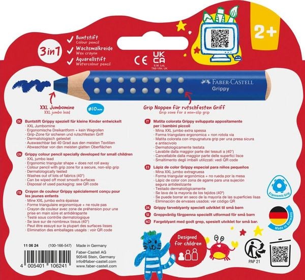 Produktbild: Faber-Castell Buntstifte Grippy 10er Set