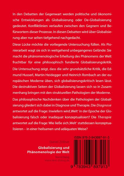 Produktbild: Globalisierung und Ph&auml;nomenologie der Welt