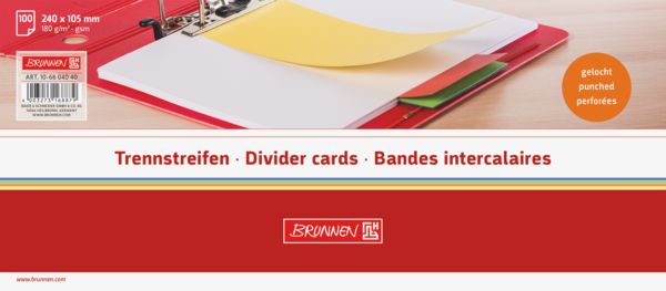 Produktbild: Trennstreifen | 105&times;240 mm, orange, 100 St&uuml;ck