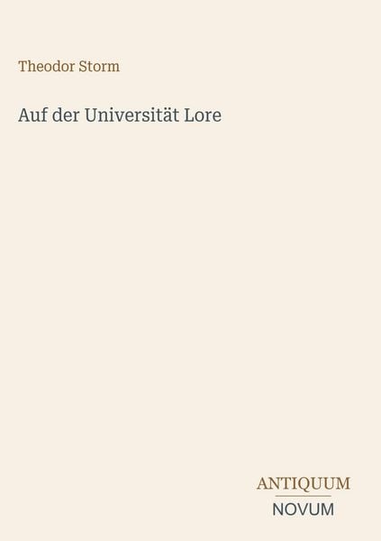 Produktbild: Auf der Universit&auml;t Lore
