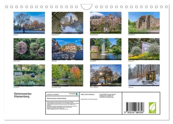 Produktbild: Sehenswertes Wassenberg (Wandkalender 2027 DIN A4 quer), CALVENDO Monatskalender