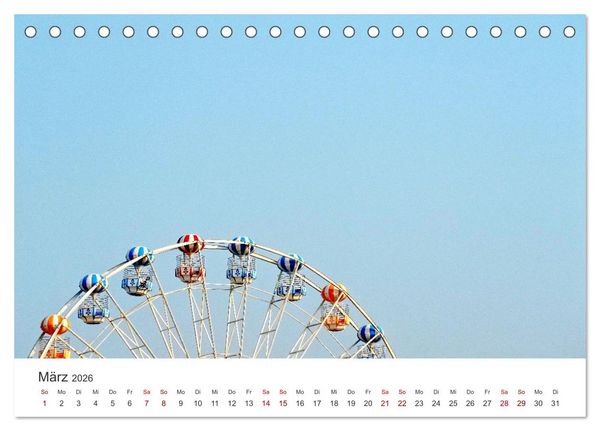 Produktbild: Riesenr&auml;der - Ein Spa&szlig; f&uuml;r jung und alt. (Tischkalender 2026 DIN A5 quer), CALVENDO Monatskalender