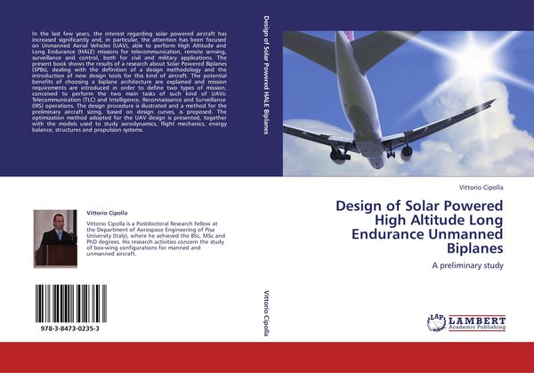 Produktbild: Design of Solar Powered High Altitude Long Endurance Unmanned Biplanes
