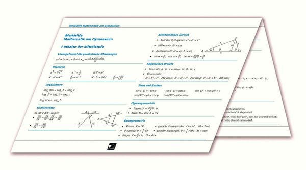 Produktbild: Formelsammlungen / Merkhilfe Mathematik &ndash; neu