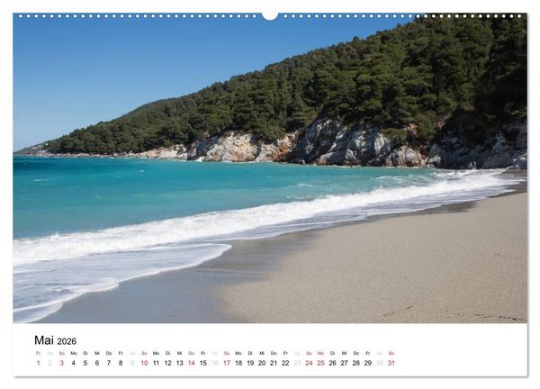 Produktbild: Al&oacute;nnisos, Ski&aacute;thos, Sk&oacute;pelos (Wandkalender 2026 DIN A2 quer), CALVENDO Monatskalender