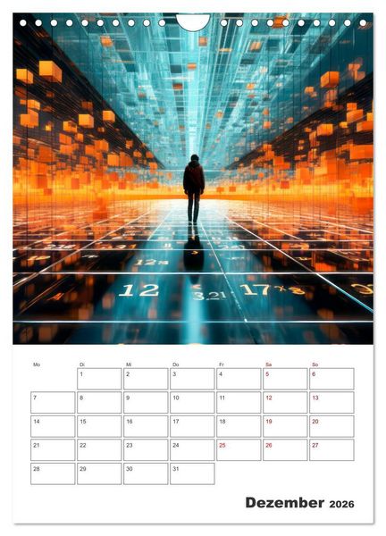 Produktbild: METAVERSE Cooler Terminplaner (Wandkalender 2026 DIN A4 hoch), CALVENDO Monatskalender