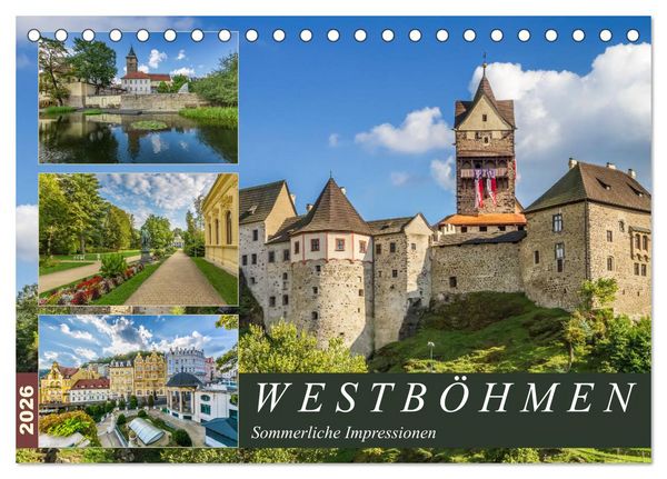 Produktbild: WESTB&Ouml;HMEN Sommerliche Impressionen (Tischkalender 2026 DIN A5 quer), CALVENDO Monatskalender