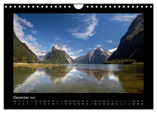 Produktbild: New Zealand - The most beautiful places (Wall Calendar 2027 DIN A4 landscape), CALVENDO 12 Month Wall Calendar