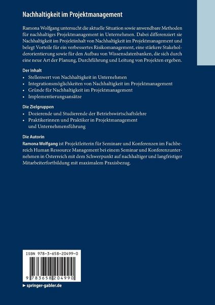 Produktbild: Nachhaltigkeit im Projektmanagement