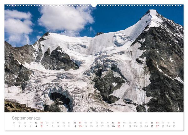 Produktbild: Walliser Alpen &ndash; Europas &raquo;kleiner&laquo; Himalaya (Wandkalender 2026 DIN A2 quer), CALVENDO Monatskalender