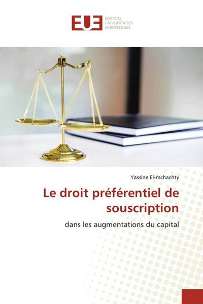 Produktbild: Le droit pr&eacute;f&eacute;rentiel de souscription