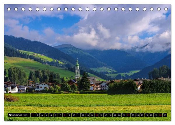 Produktbild: Pustertal - Das gr&uuml;ne Tal S&uuml;dtirols (Tischkalender 2026 DIN A5 quer), CALVENDO Monatskalender
