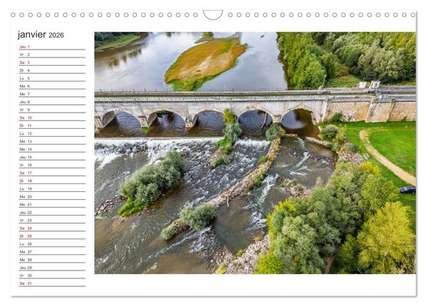 Produktbild: Les couleurs de l'Allier - Un affluent la Loire (Calendrier mural 2026 DIN A3 vertical), CALVENDO calendrier mensuel