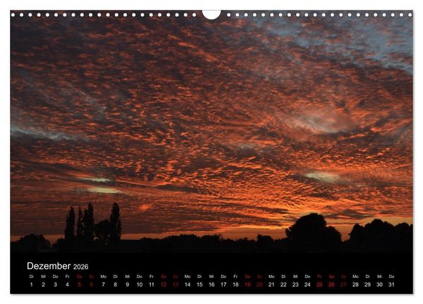 Produktbild: Niederrheinischer Himmel (Wandkalender 2026 DIN A3 quer), CALVENDO Monatskalender