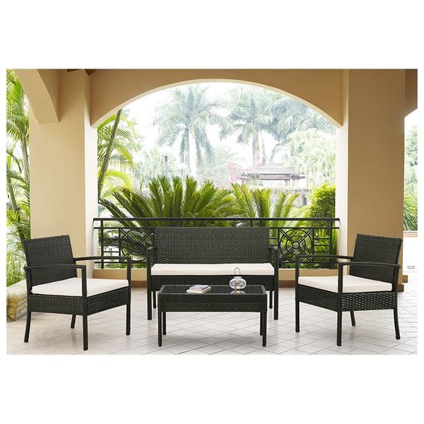 HTI-Living Outdoor Möbel Sitzgruppe aus Rattan