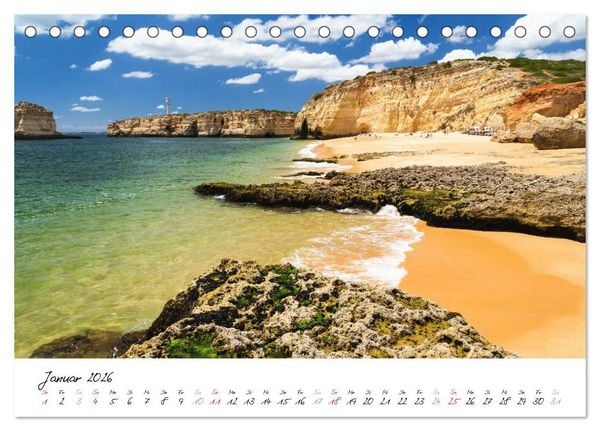 Produktbild: Portugals S&uuml;den - Die Algarve (Tischkalender 2026 DIN A5 quer), CALVENDO Monatskalender