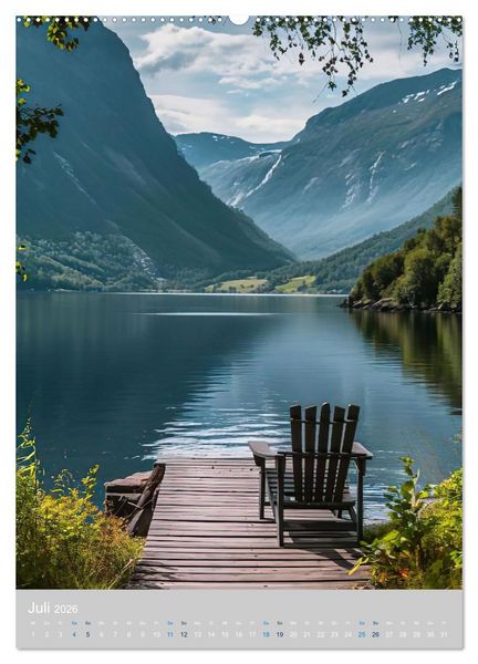 Produktbild: Allein mit der Natur (Wandkalender 2026 DIN A2 hoch), CALVENDO Monatskalender