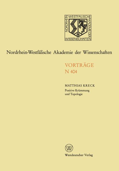 Produktbild: Positive Kr&uuml;mmung und Topologie