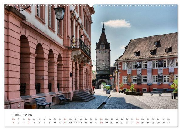 Produktbild: Gengenbach - romantisches Kleinod im Schwarzwald (hochwertiger Premium Wandkalender 2026 DIN A2 quer), Kunstdruck in Hochglanz