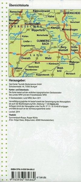 Produktbild: Oberbergisches Talsperrenland Blatt 31, topographische Wanderkarte NRW