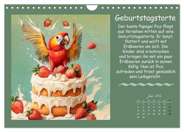 Produktbild: Kleine Tiere - Lustige Abenteuer (Wandkalender 2026 DIN A4 quer), CALVENDO Monatskalender