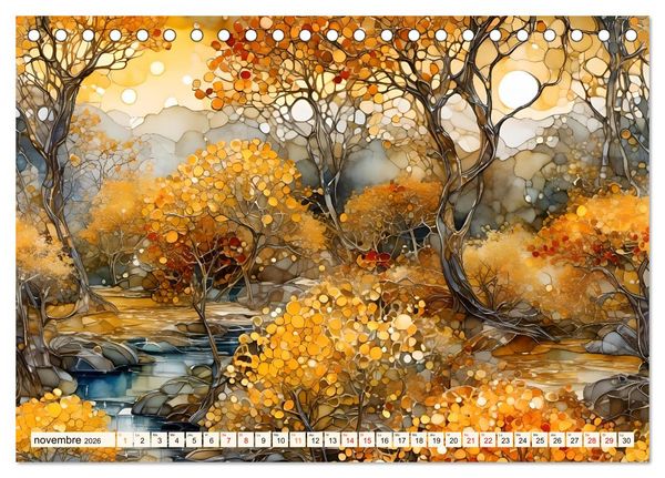 Produktbild: Paysages fluviaux magiques (Calendrier de bureau 2026 DIN A5 vertical), CALVENDO calendrier mensuel
