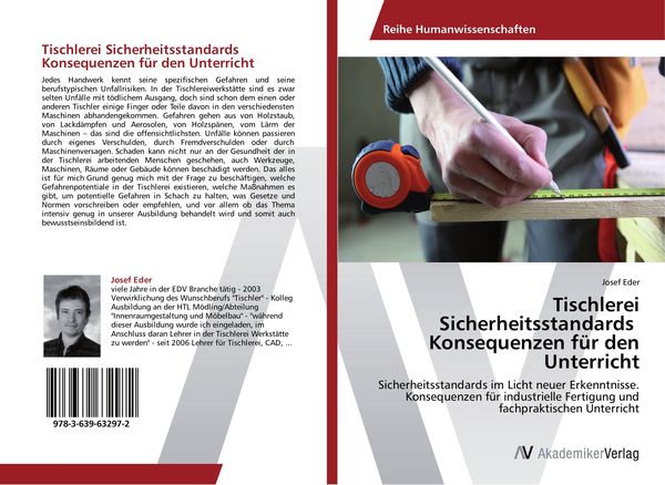 Produktbild: Tischlerei Sicherheitsstandards Konsequenzen f&uuml;r den Unterricht