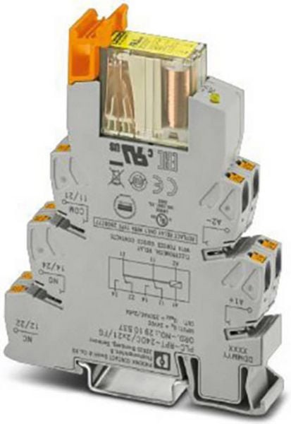 Produktbild: Phoenix Contact PLC-RPT- 24DC/2X21/FG Relaisbaustein 24 V/DC 2 Wechsler 1St.