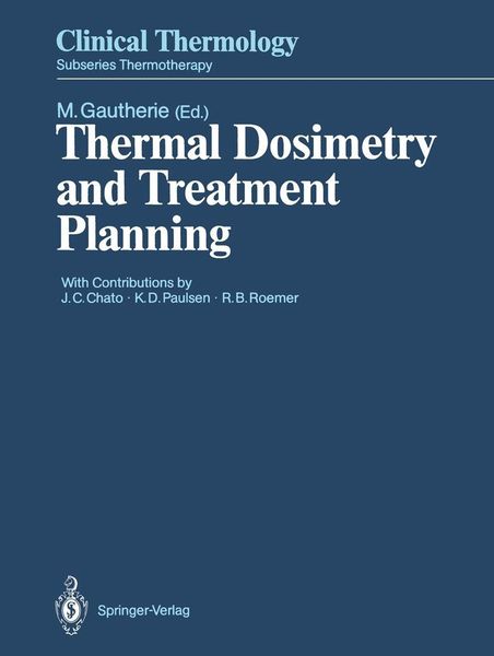 Produktbild: Thermal Dosimetry and Treatment Planning
