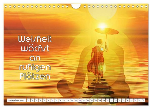 Produktbild: Spruchkalender - frech und bunt (Wandkalender 2026 DIN A4 quer), CALVENDO Monatskalender